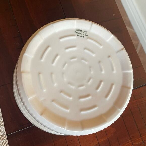 Apilco France porcelain soufflé baking dish 7-3/4” - Picture 9 of 12
